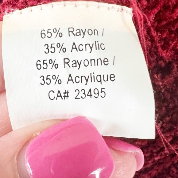 Icelandic Design‎ Chenille Black Gold & Red Iceland Symbol Soft Sweater Sz M - Picture 3 of 7